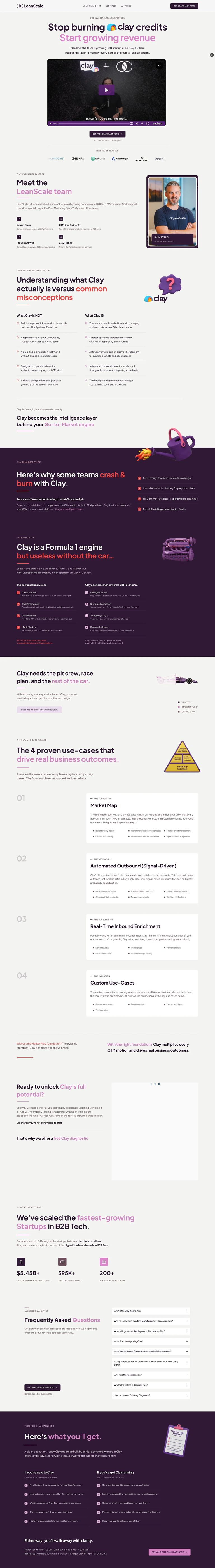 LeanScale full-page design