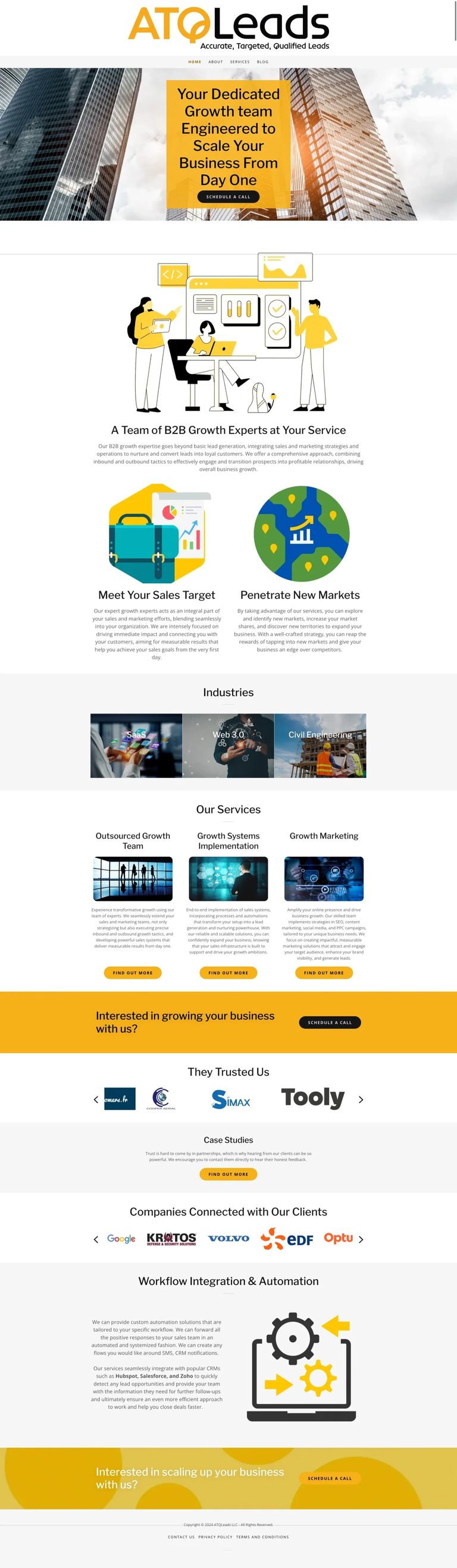 Old website design